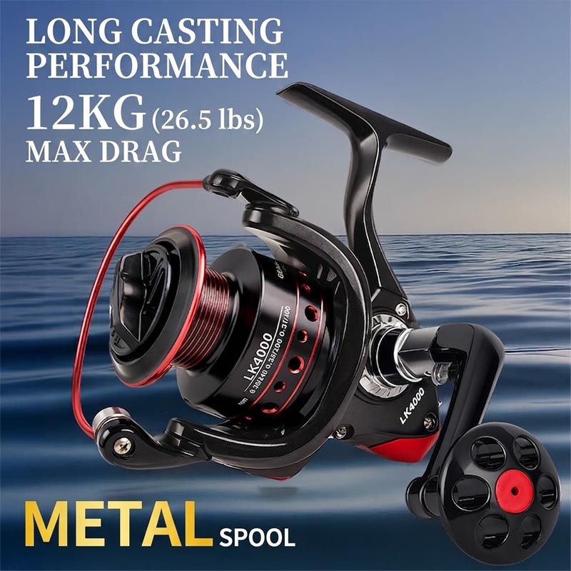 Fishing Boat Steering Wheel - フルメタルスピニングフィッシングリール、淡水・海水でのルアー釣り、ラフト・海釣りに適した頑丈なロングキャストメタルリール