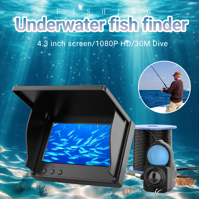 IP68防水水中釣りカメラ、モニター付きポータブル魚群探知機 - Fishing Boat Depth Finder のレビューと価格